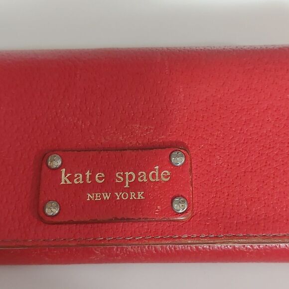 Kate Spade Red Wallet - Picture 2 of 14